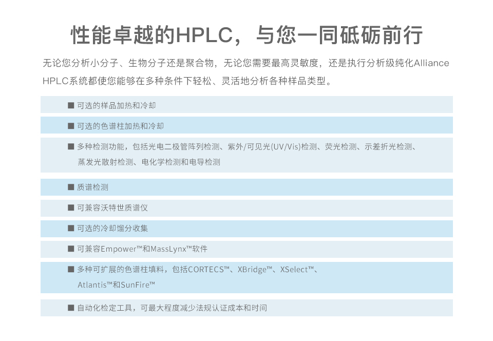 沃特世液相色谱/Waters e2695 HPLC