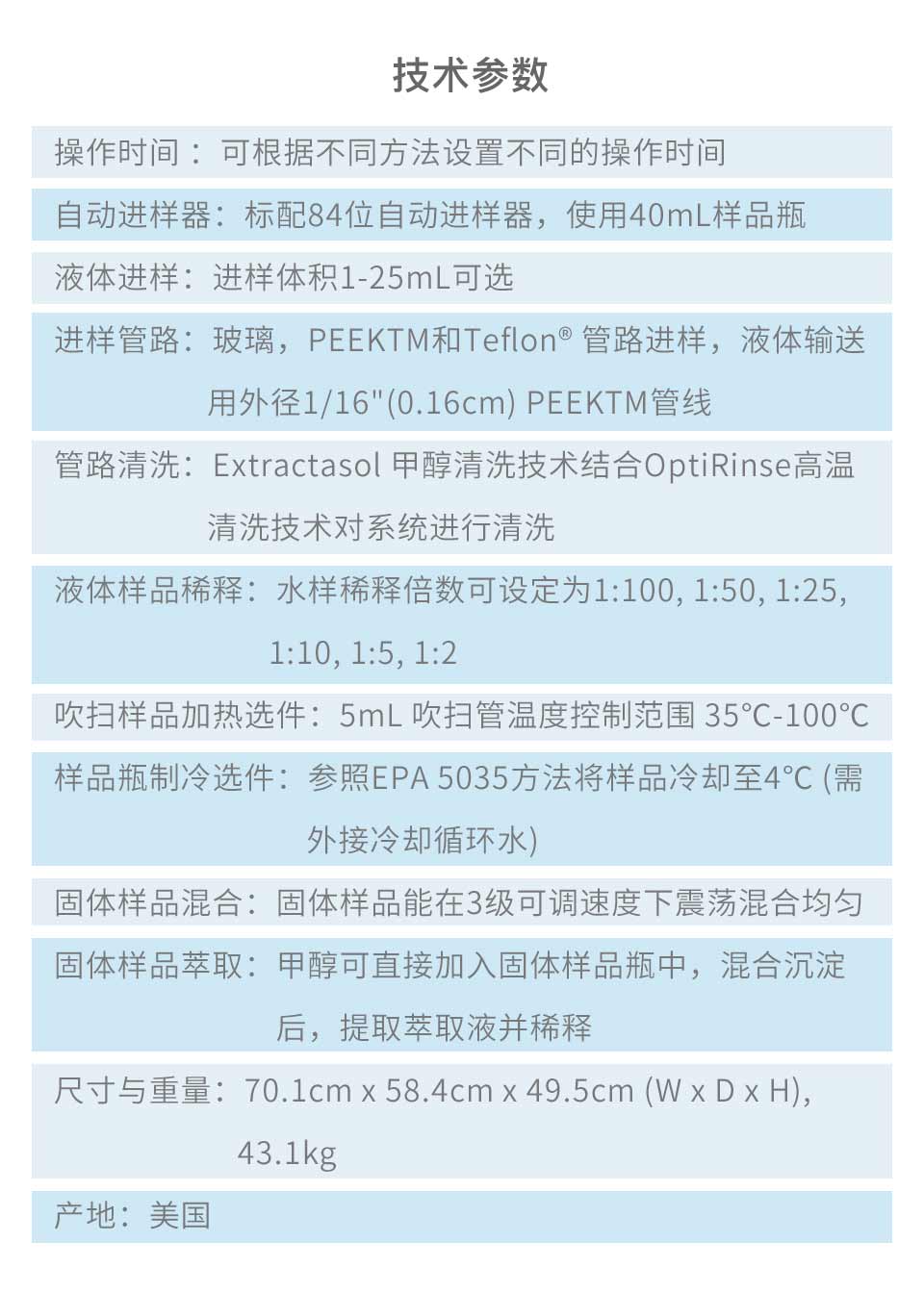 泰克玛吹扫捕集/TEKMAR Atomx XYZ Purge Supplementary Device